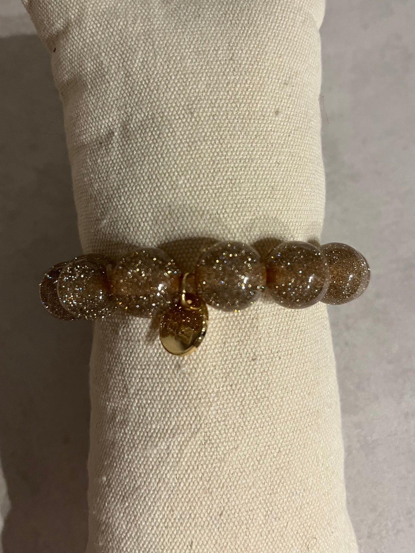 Glitzer Perlen Armband