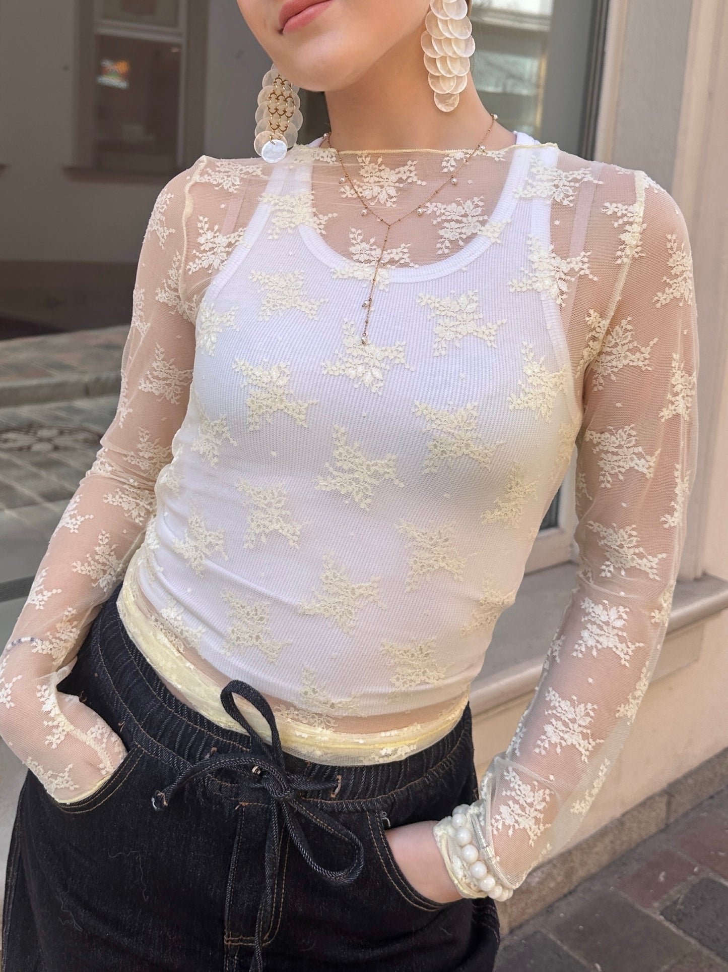 Longtop Lace Butter Yellow