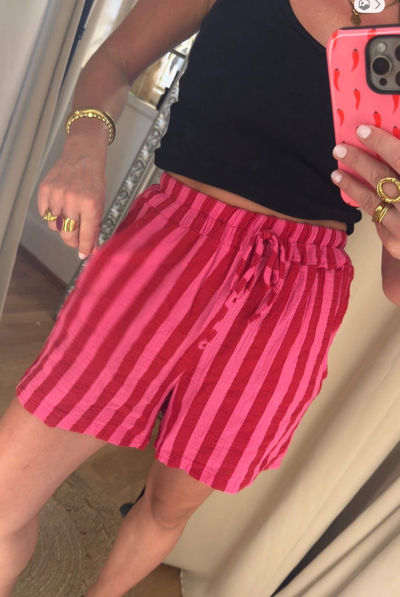 Musselinshorts Stripes