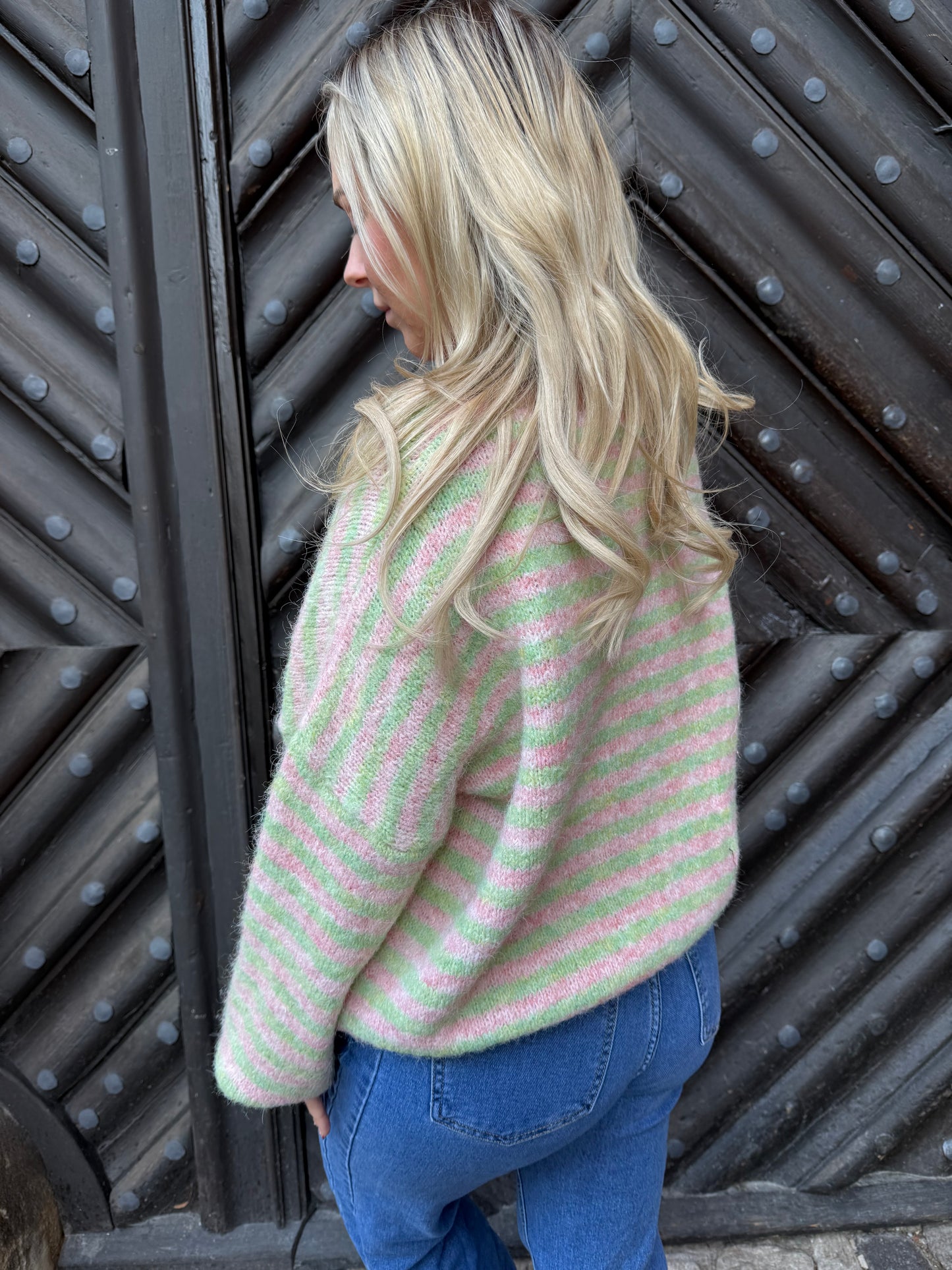 Cardigan Lima Strawberry Matcha