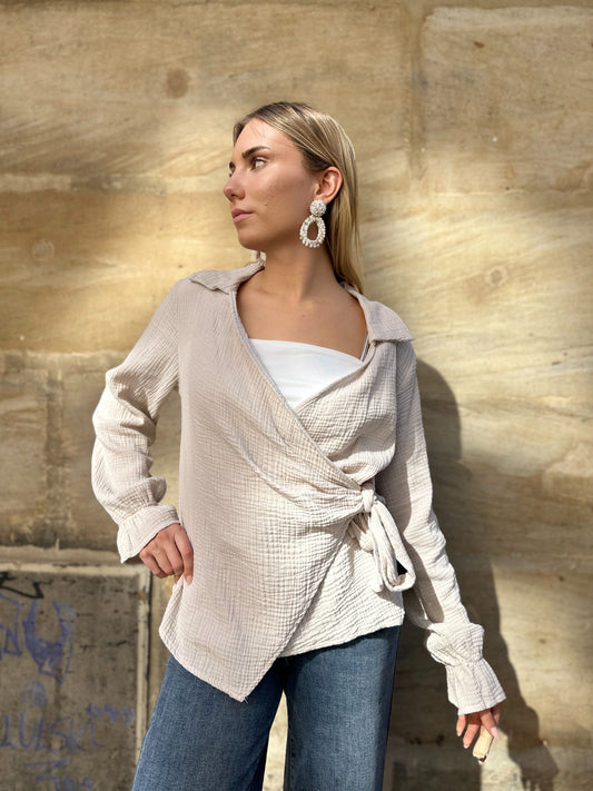 Gebundene Bluse