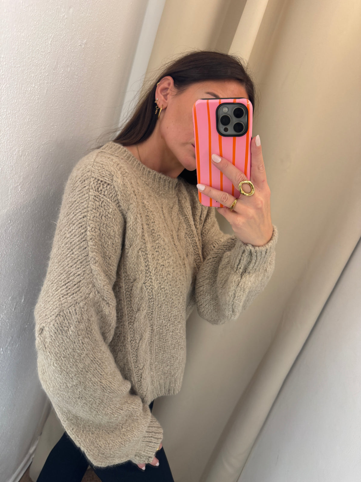 Pullover Zopfmuster