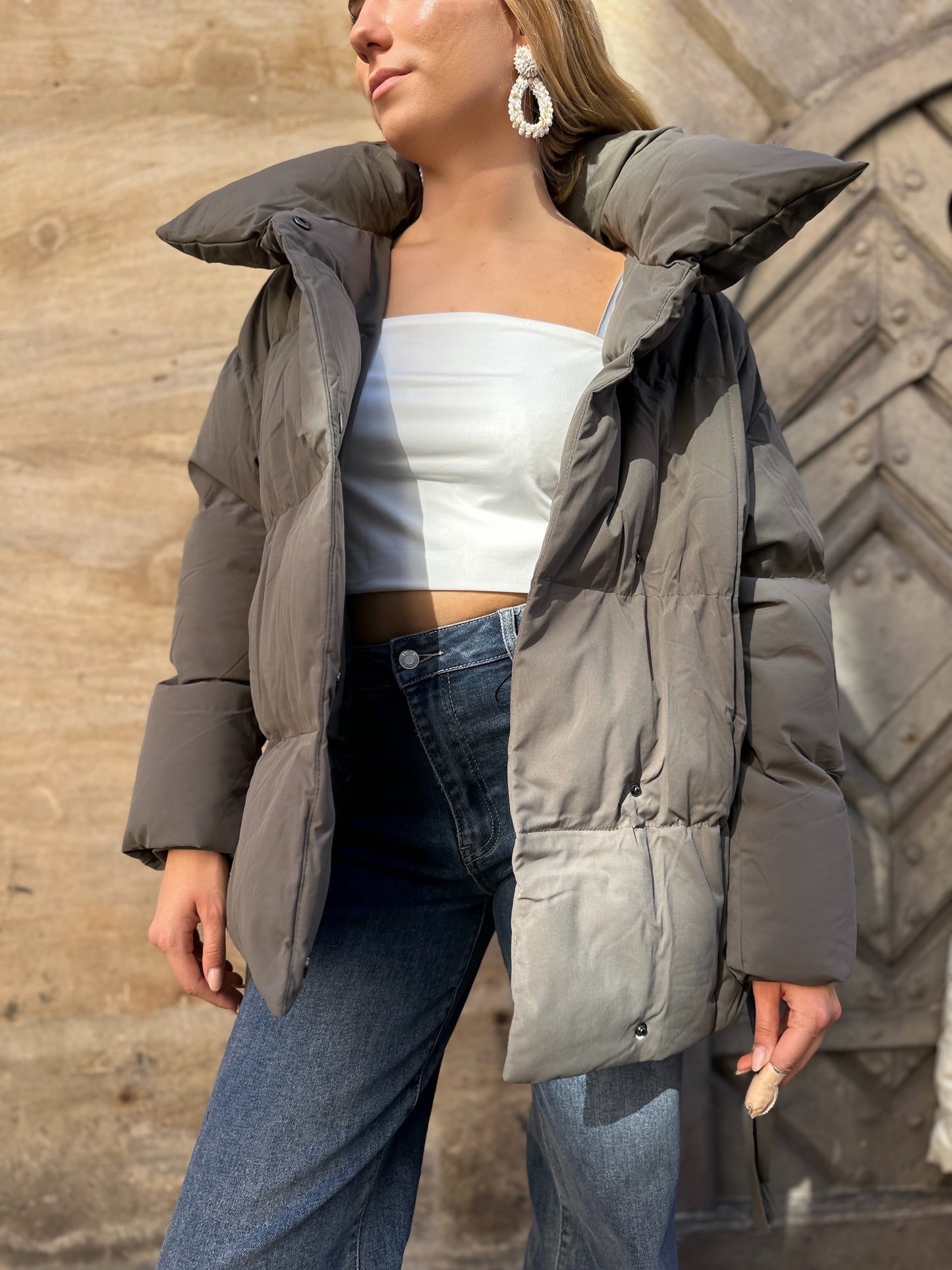 Winterjacke mit Schnürung