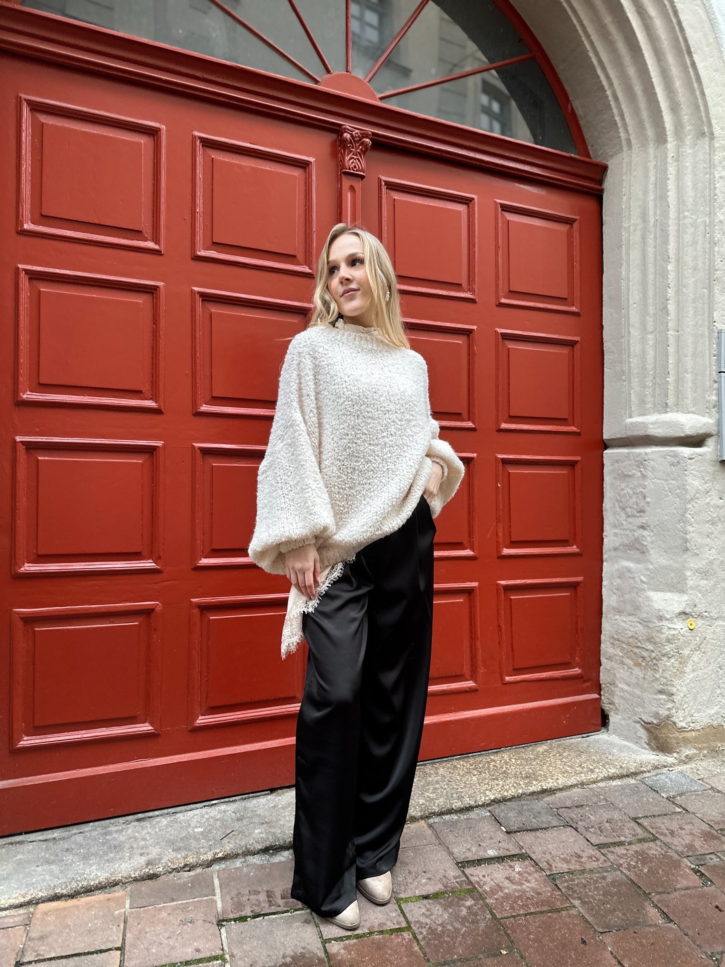 Kuschelpulli Alice Weiß