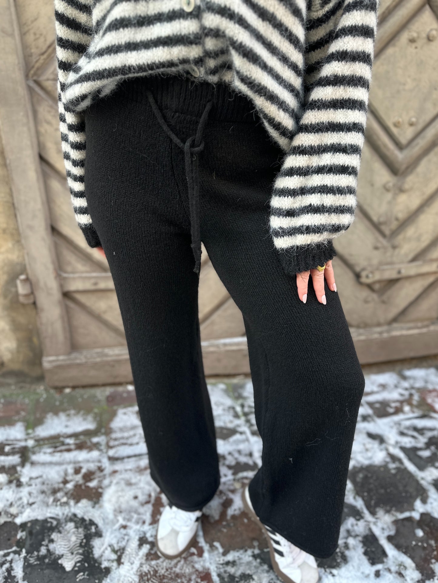 Strickhose Schwarz