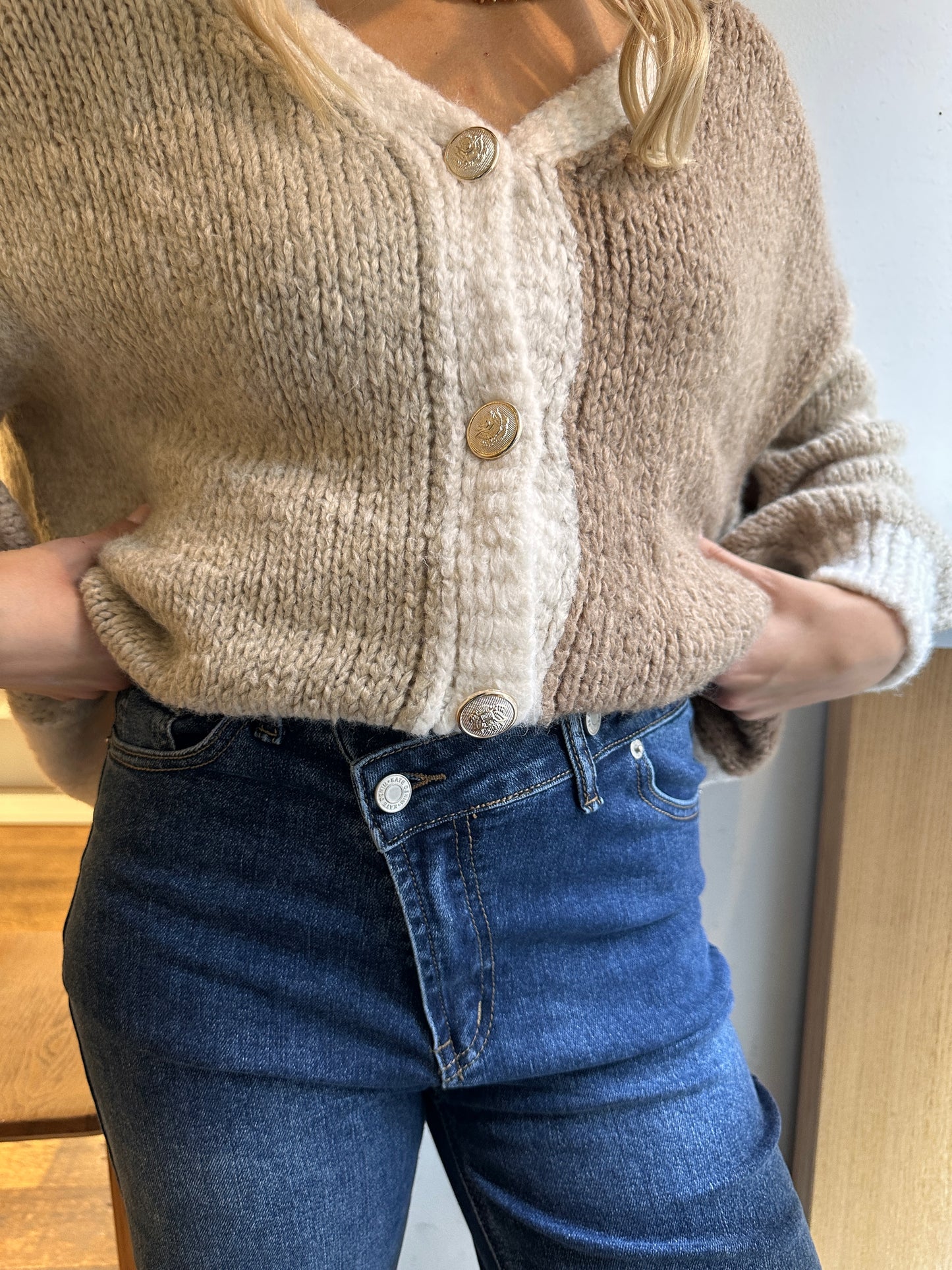Wide Leg Jeans dunkel blau