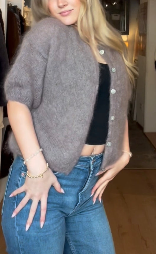 Kid Mohair Cardigan Shorty