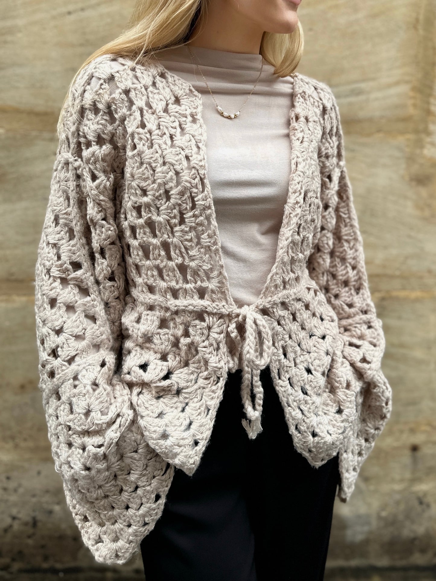 Handmade Cardigan Almond