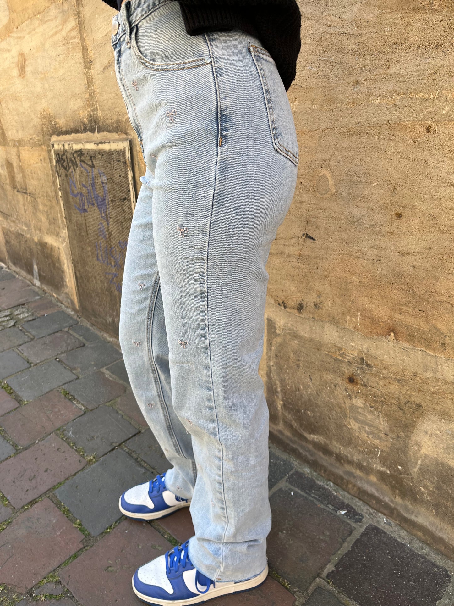 Schleifen Mom Jeans