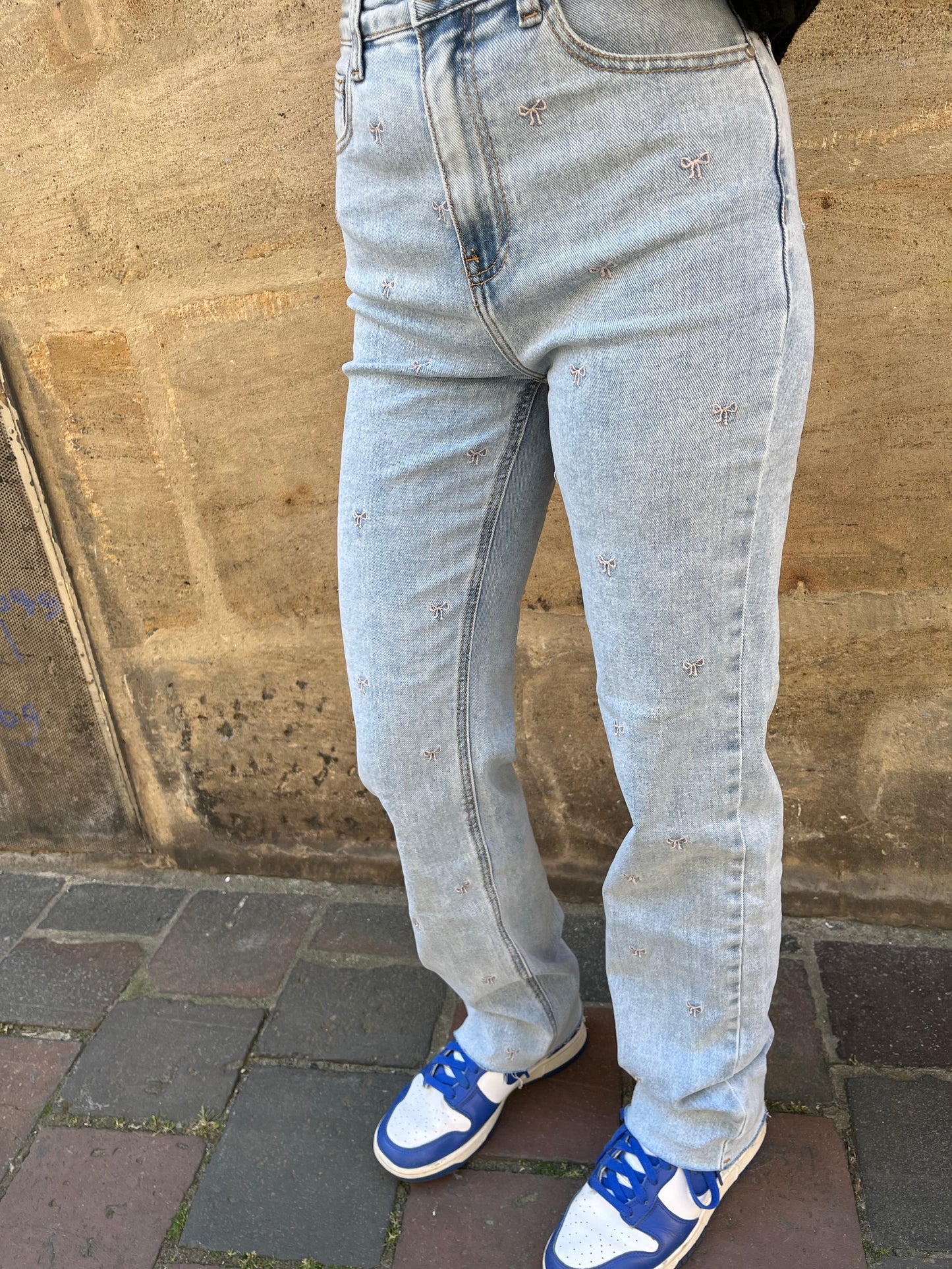 Schleifen Mom Jeans