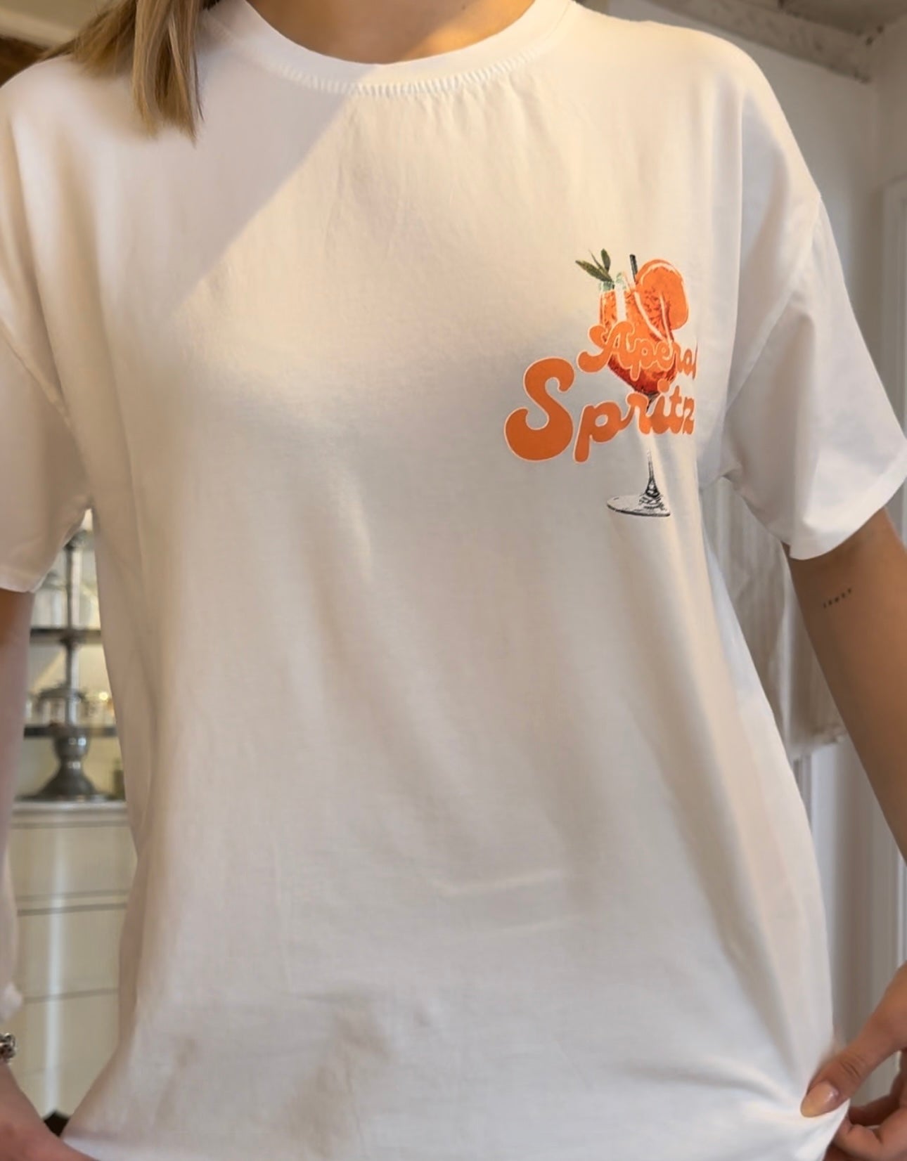 T-Shirt mit Aperol Spritz Print