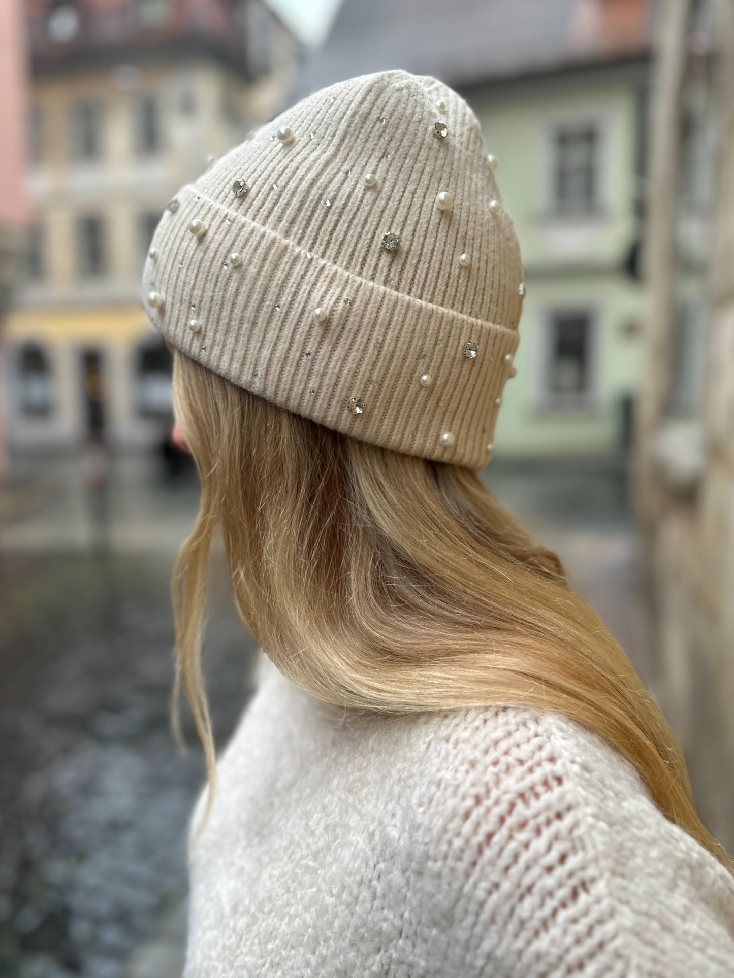 Glitzer Mütze