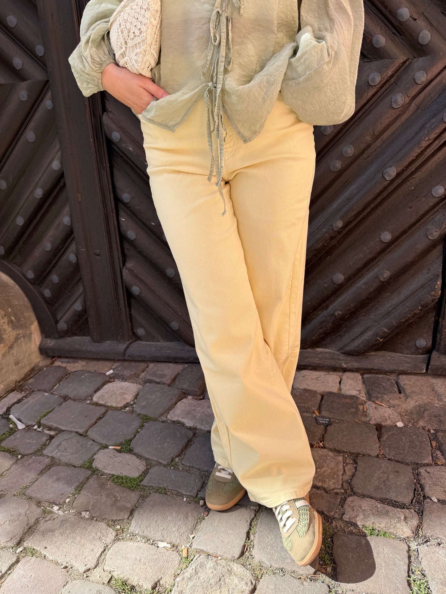 Jeans Dad Fit Butter Yellow