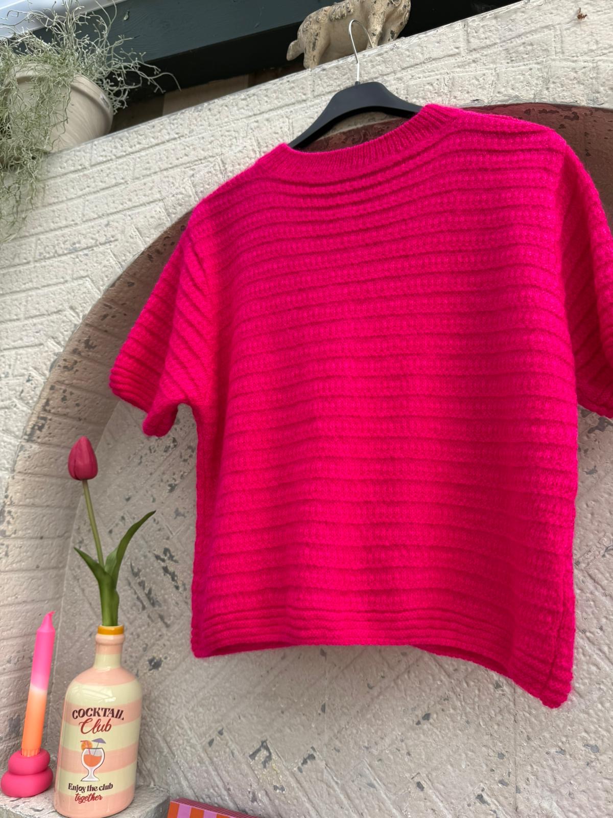 Halbarm Cardigan Pinky