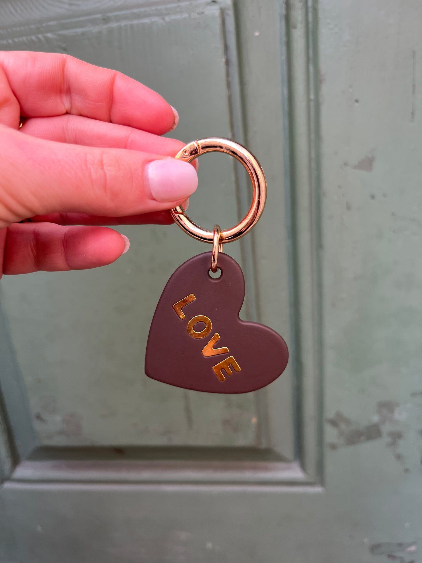 Schlüsselanhänger Love Brown