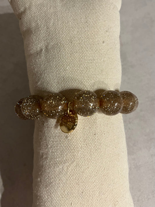 Glitzer Perlen Armband