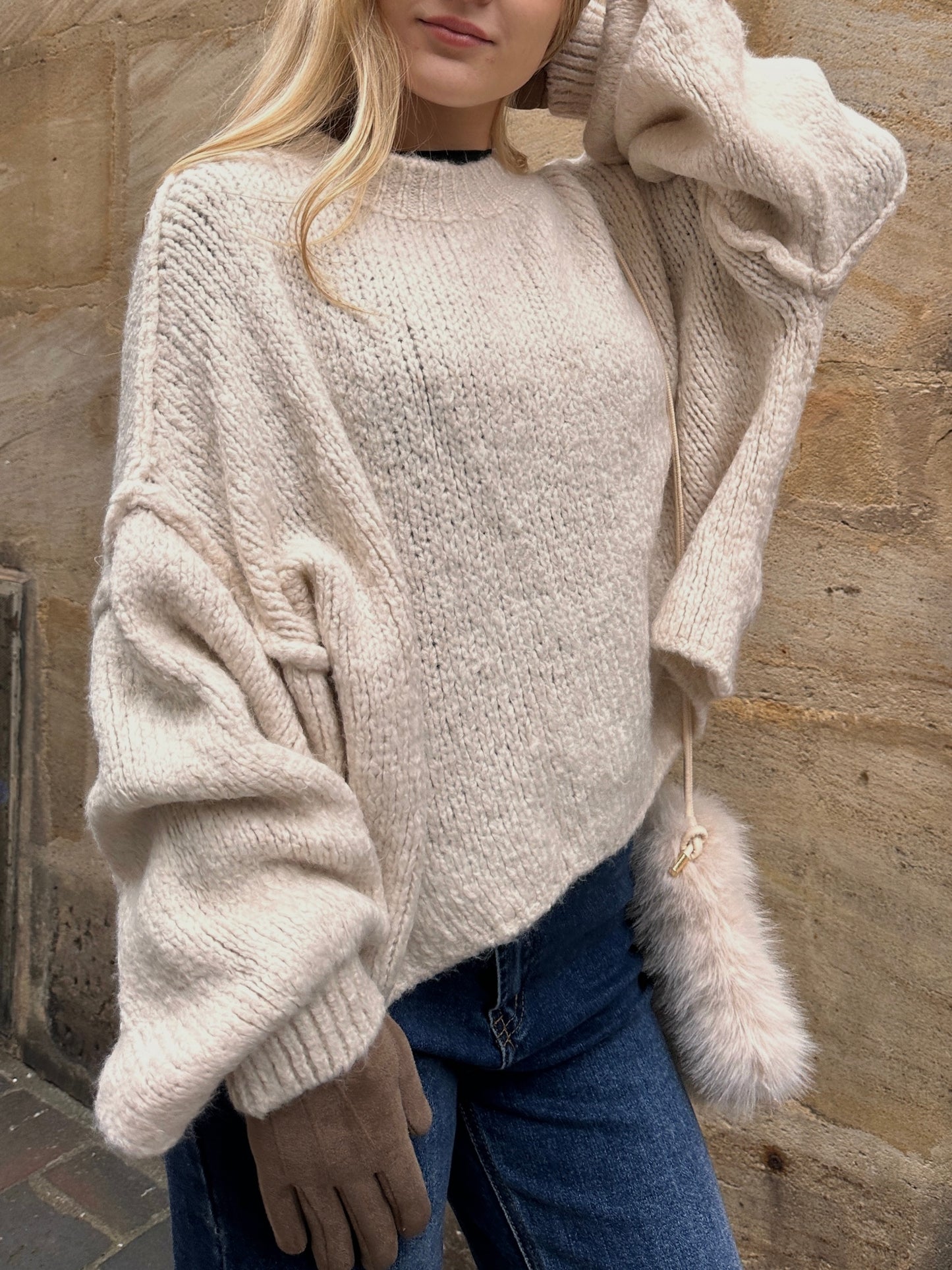 Strickpulli Beige Breeze