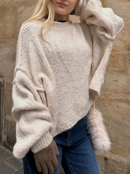 Strickpulli Beige Breeze