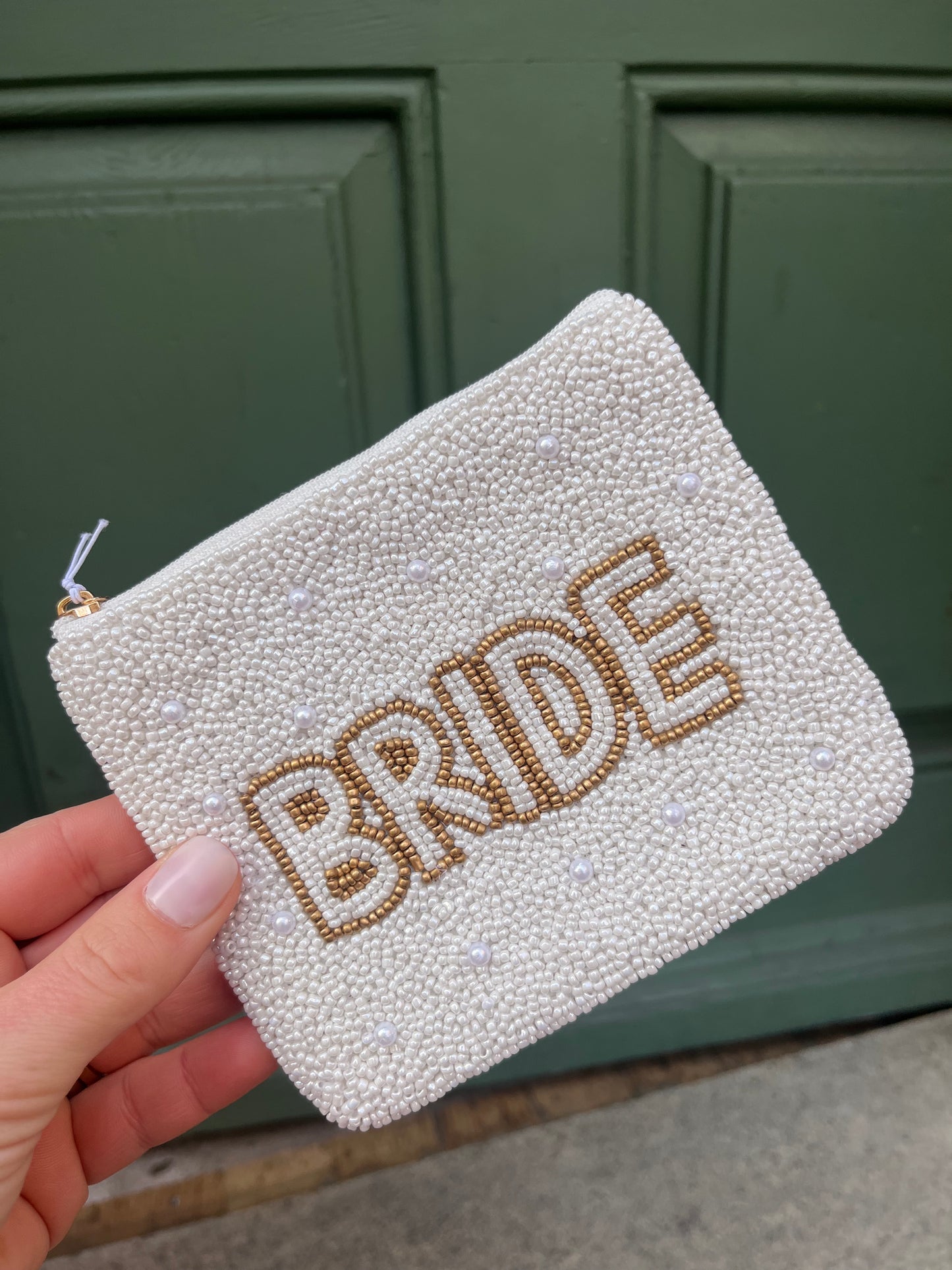 BRIDE – Perlenbörse in Ivory
