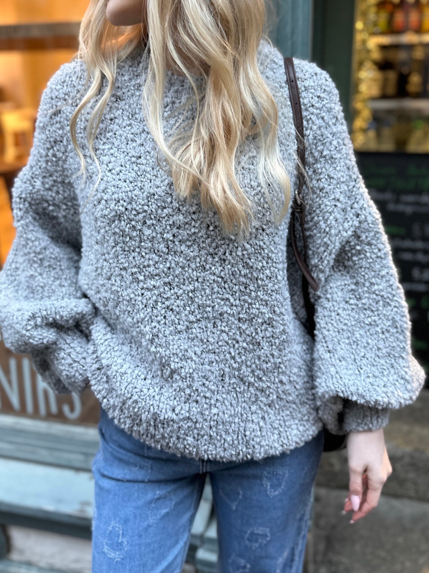 Kuschelpulli Alice Grau