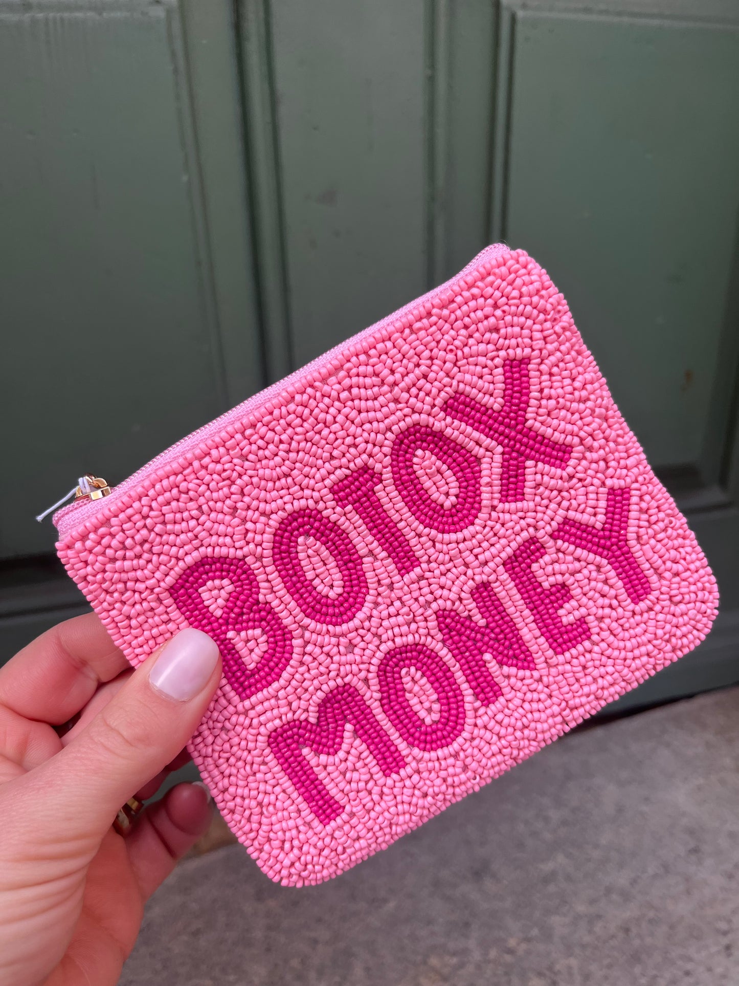 Botox Money – Perlenbörse Rosa/ Pink