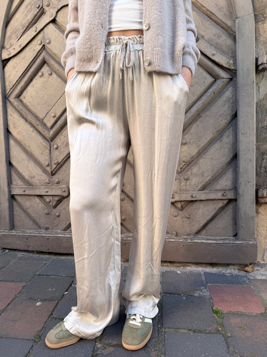 Silky Pants Silver