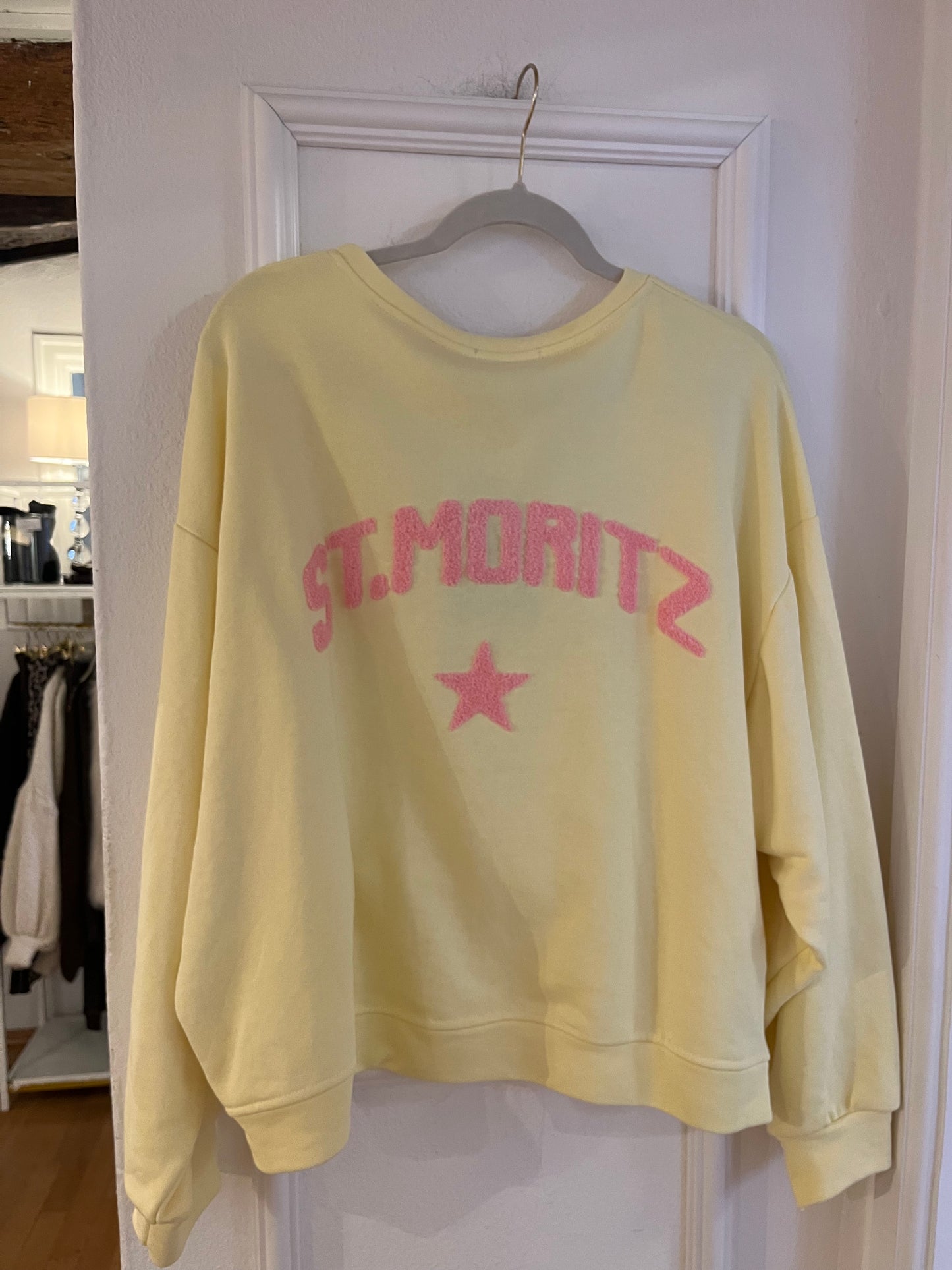 Sweatshirt St. Moritz Backprint Yellow
