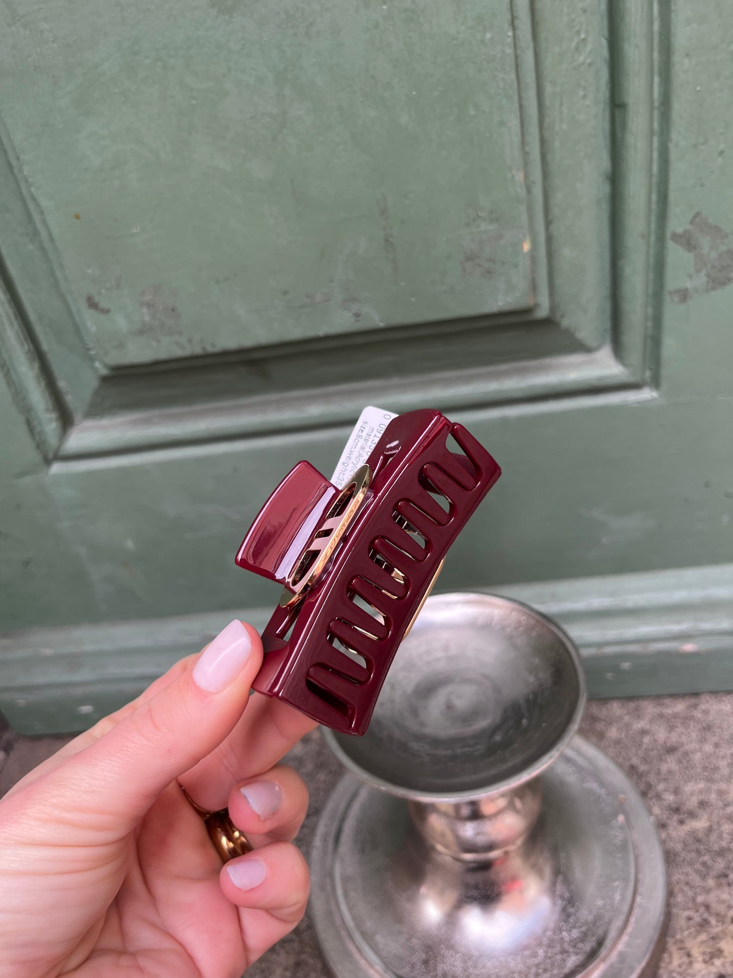 Haarklammer Glam Red