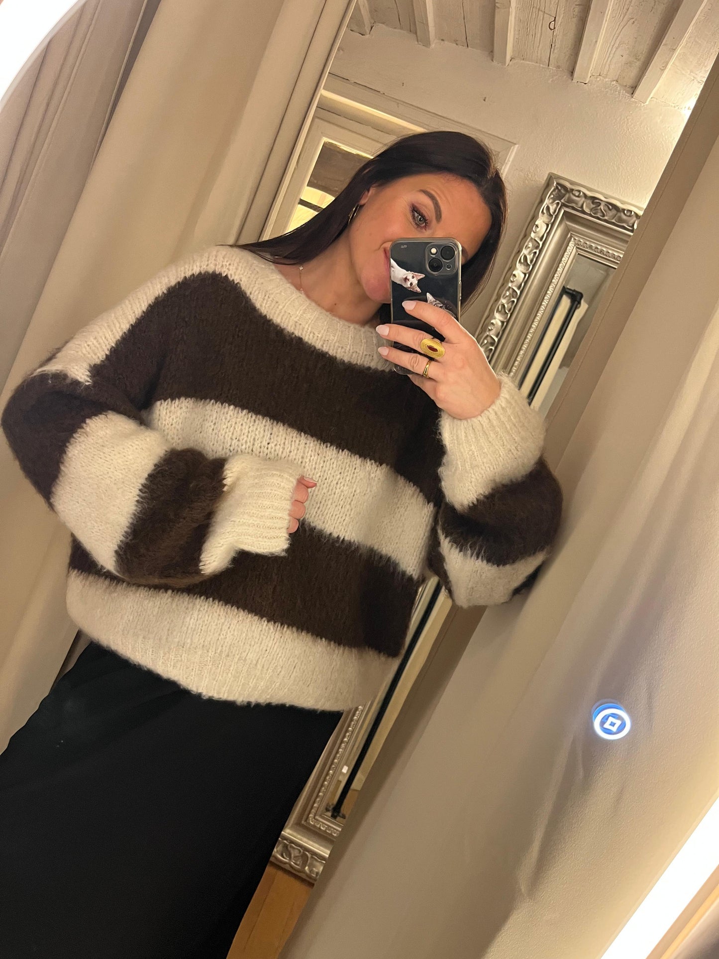 Pullover à rayures