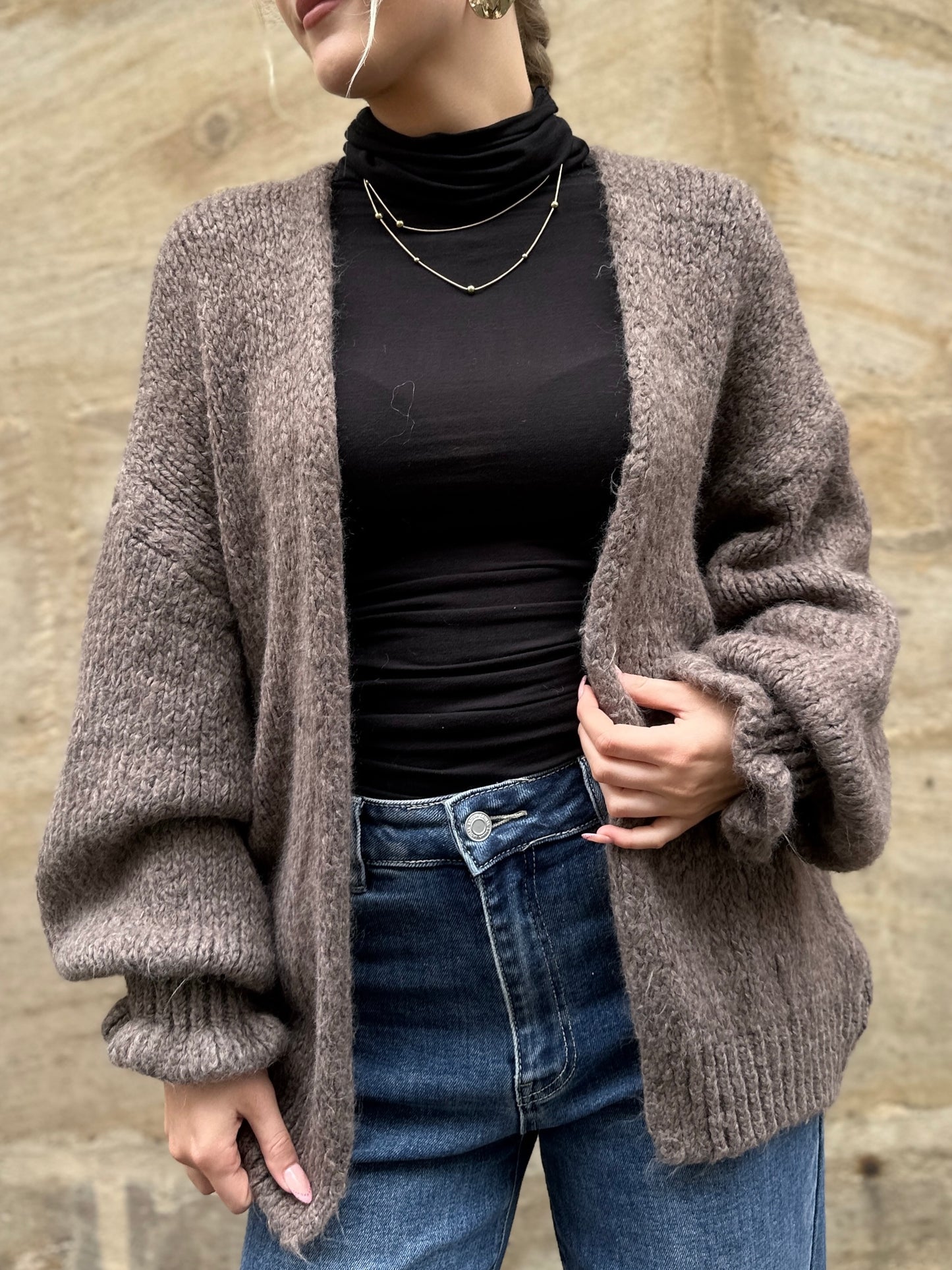 Cardi mit Rüschenärmel