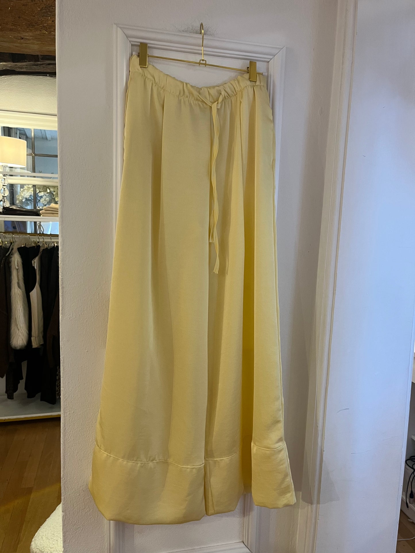 Satin Pants Livia Yellow