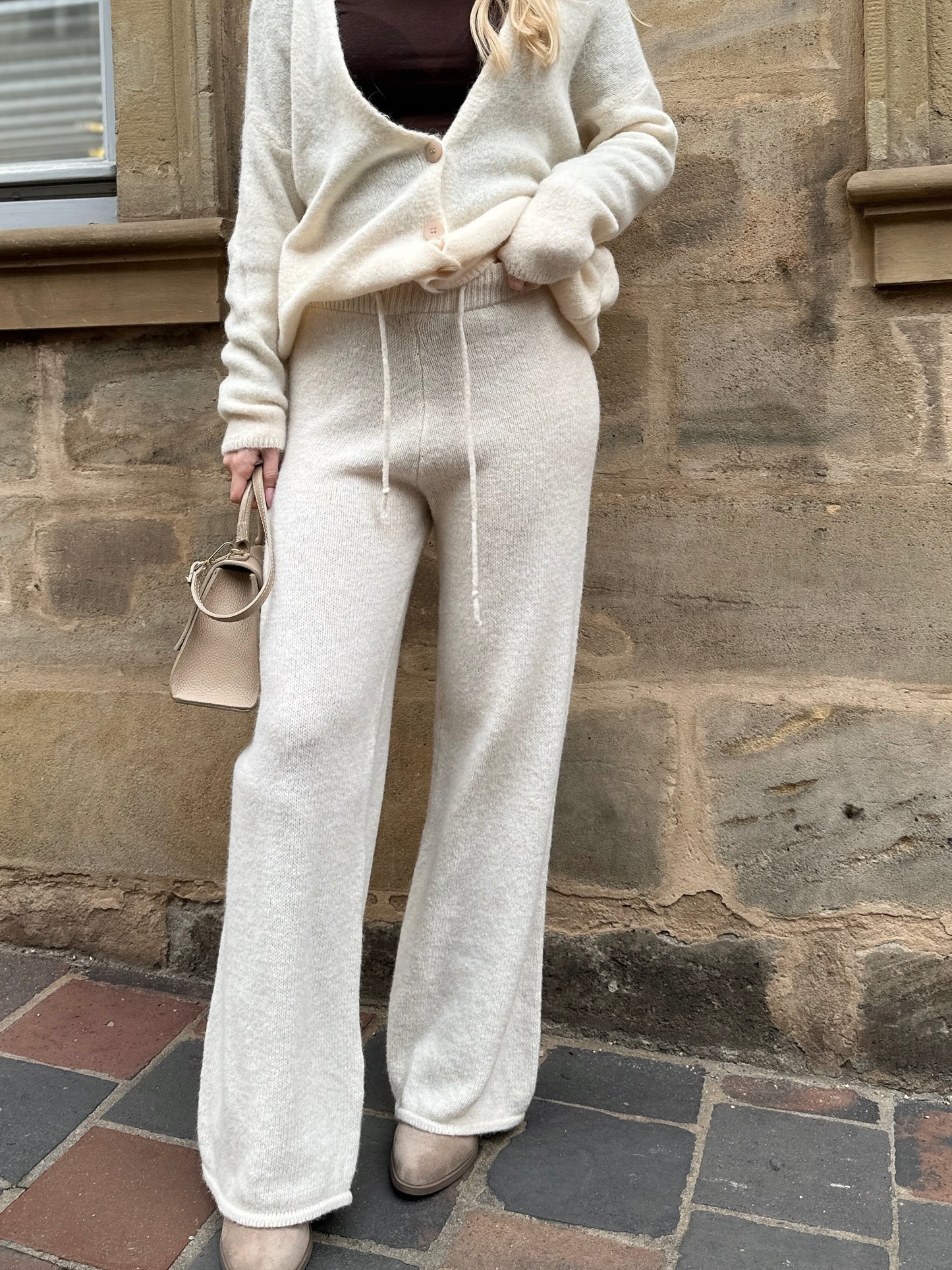 Strickhose Belinda Beige
