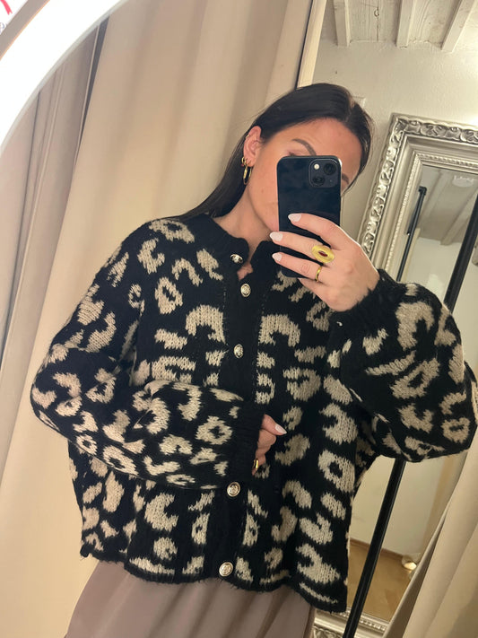 Leo Cardigan Black