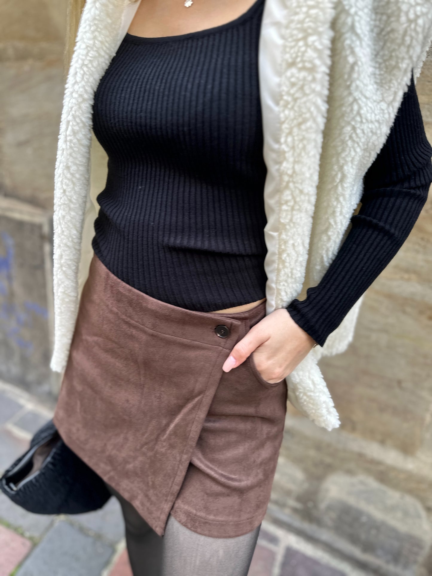 Hosenrock Wildlederoptik