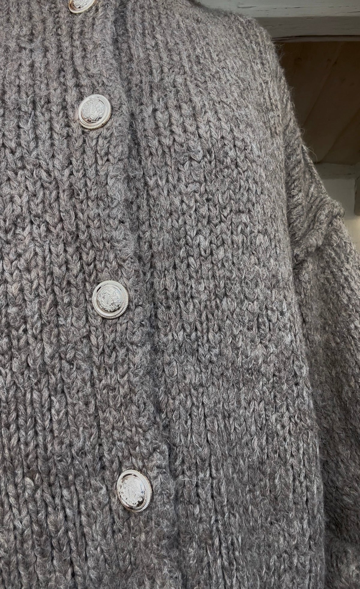 Knit Cardigan – Taupe