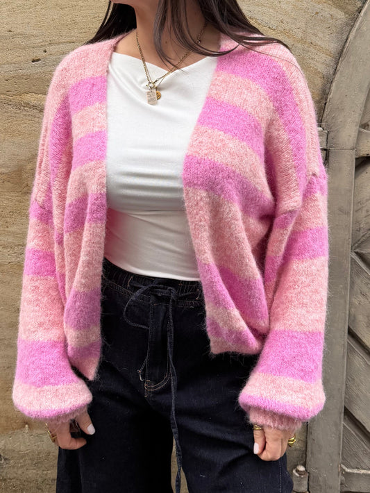 Cardigan Luna Raspberry