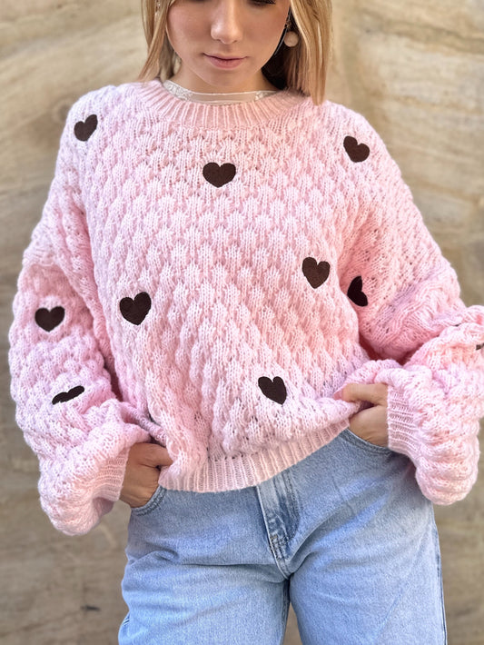 Heart Pullover Blush