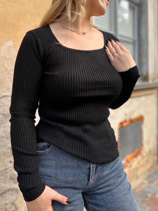 Schwarzes Longsleeve