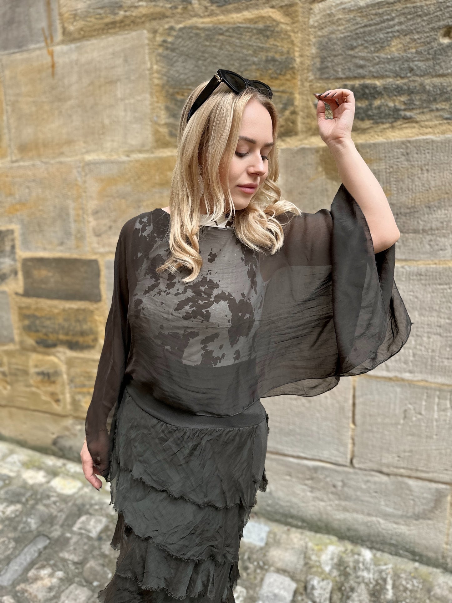 Transparenter Poncho