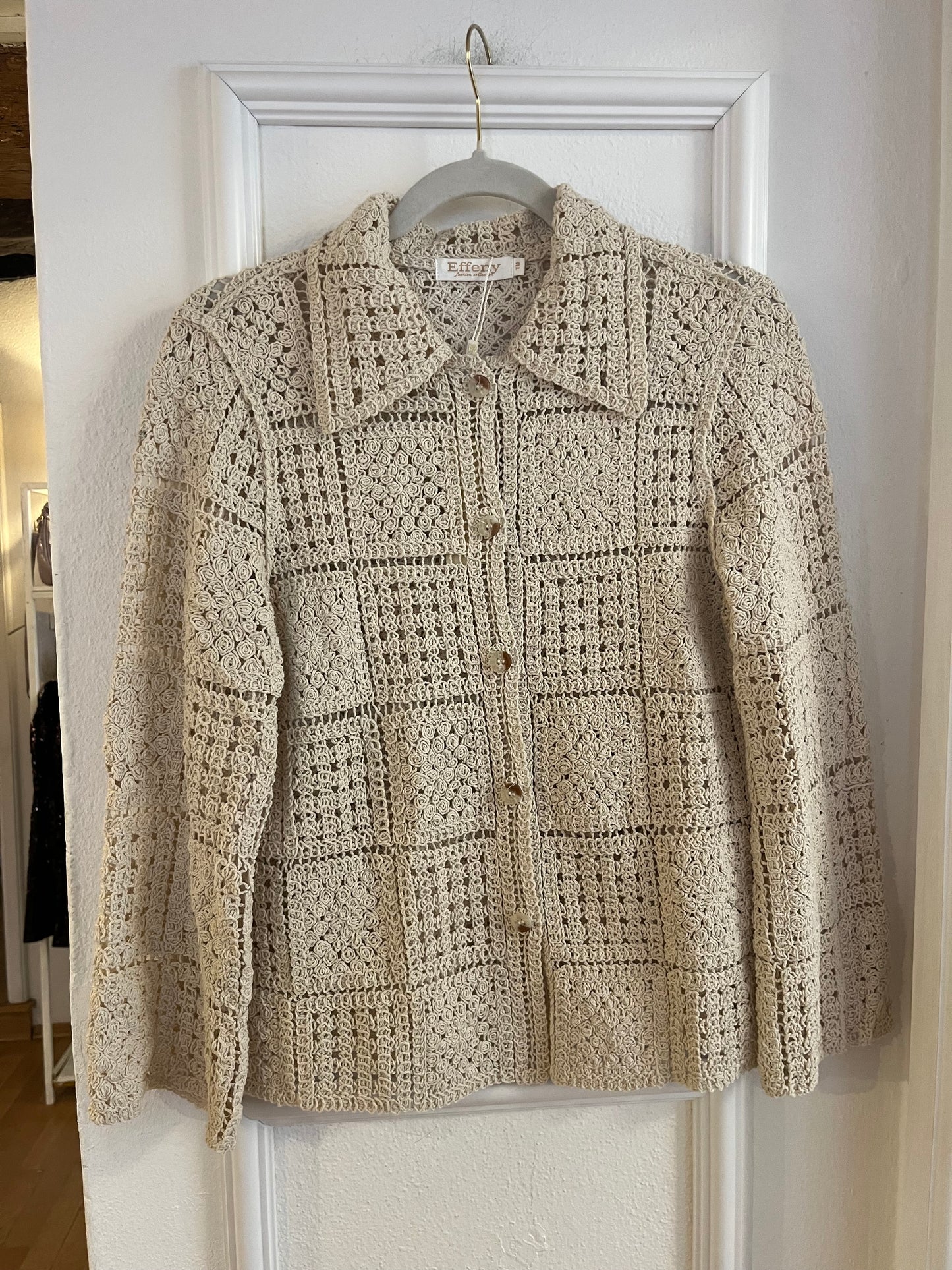 Häkeljäckchen Clara Beige