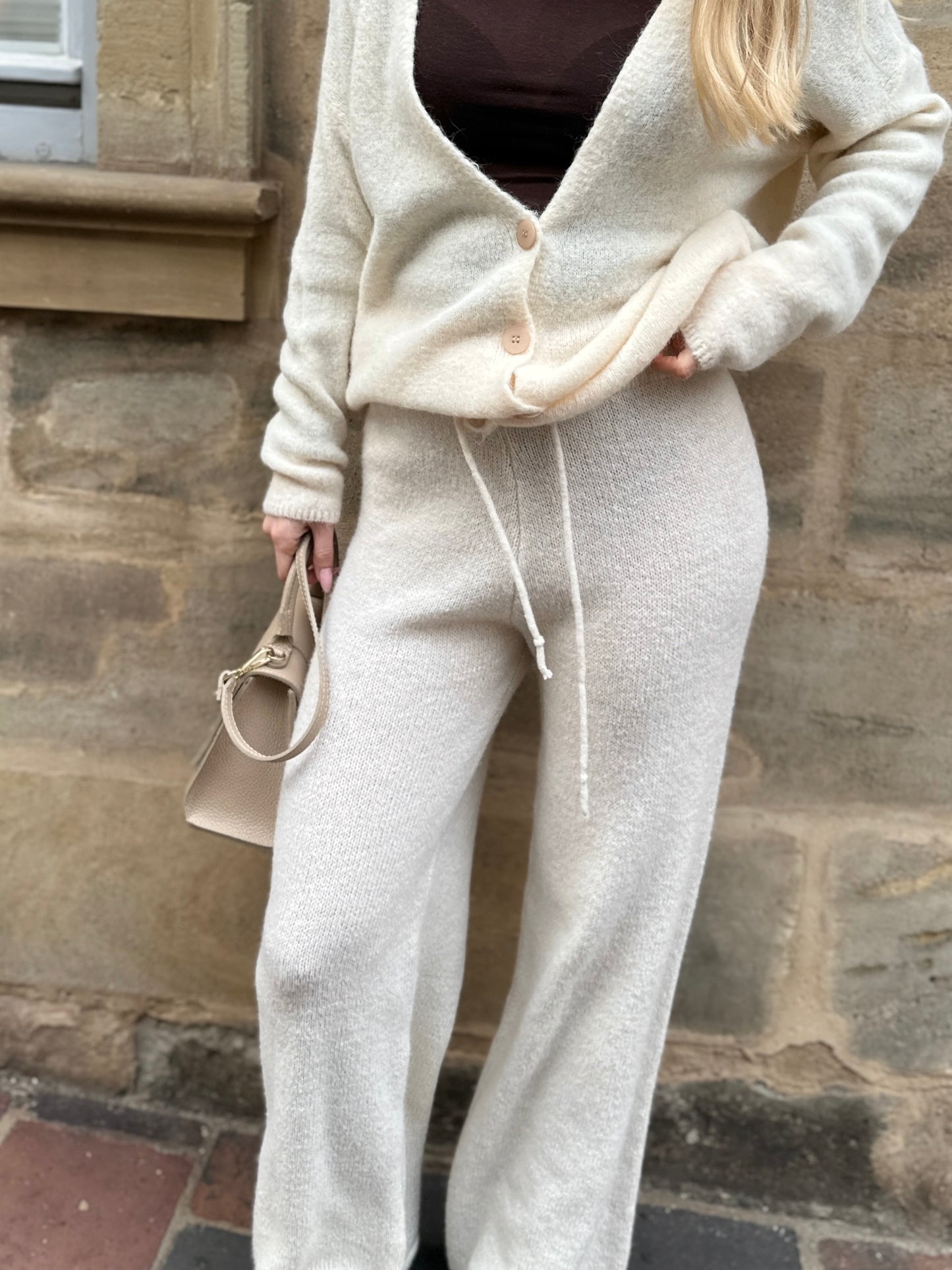 Strickhose Belinda Beige