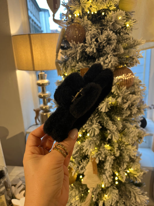 Fluffy Haarklammer groß