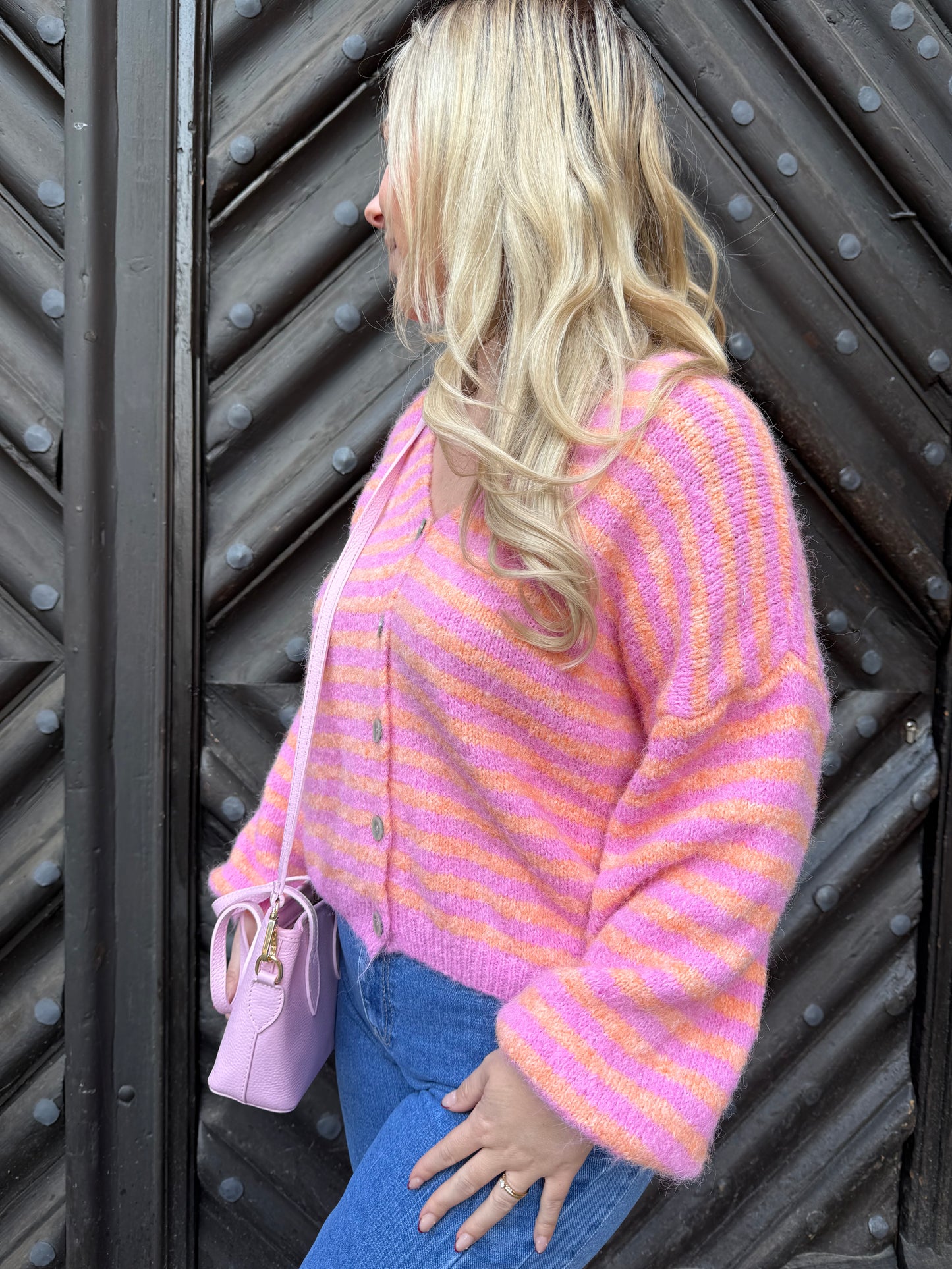 Cardigan Lima Raspberry