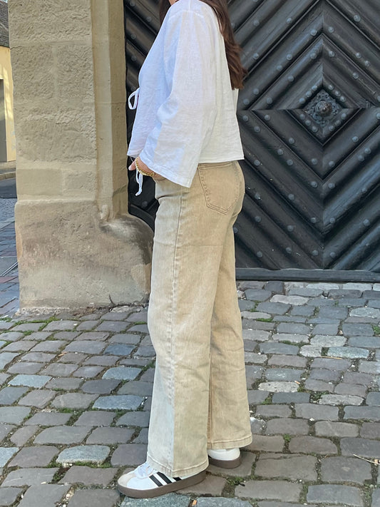 Jeans Wide Leg Cinnamon