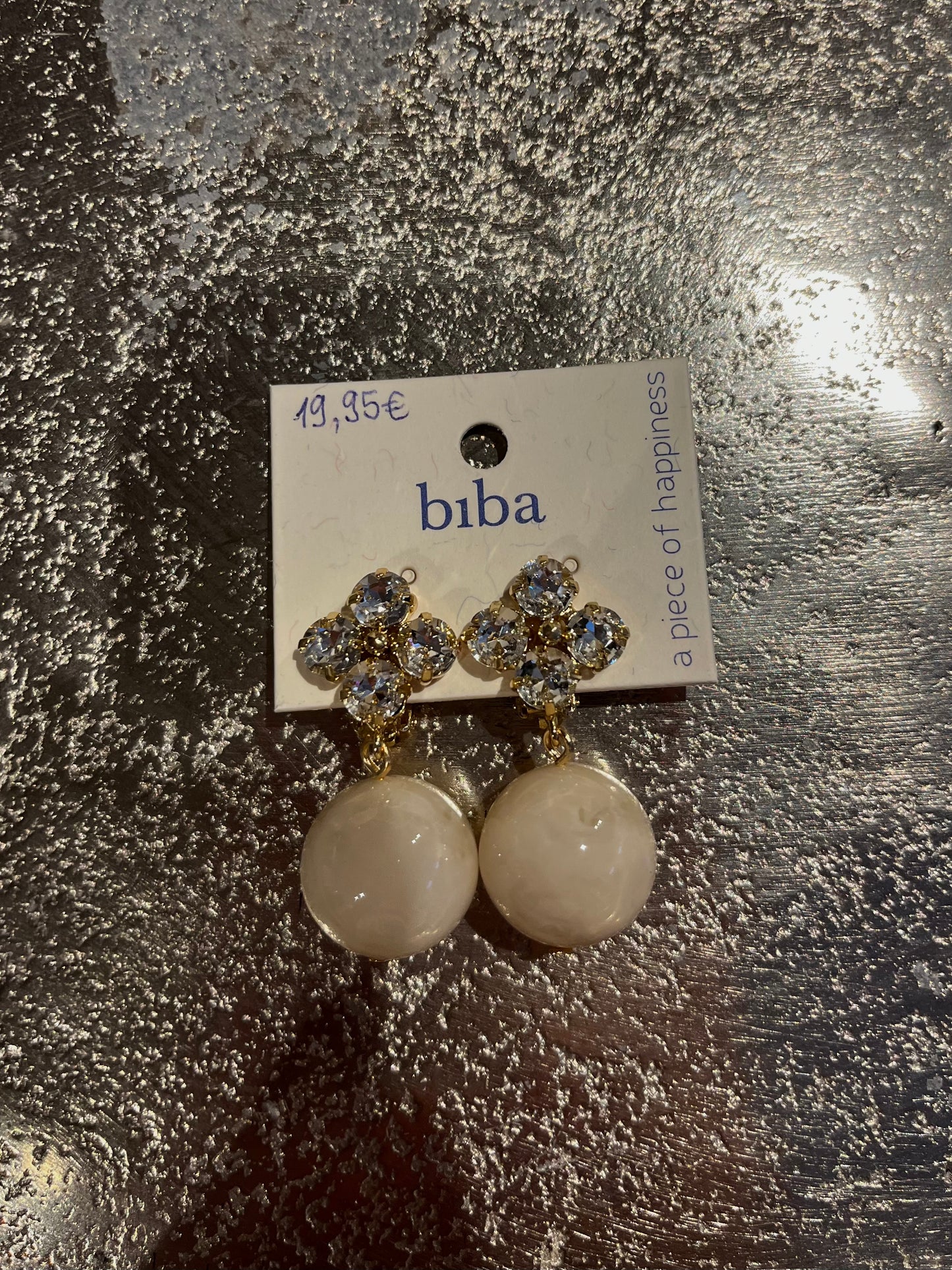 Ohrringe white flower