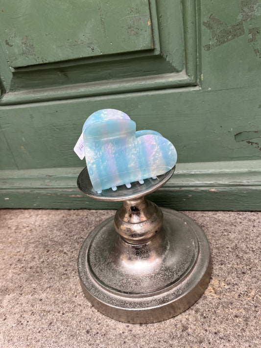 Haarklammer Blue Heart