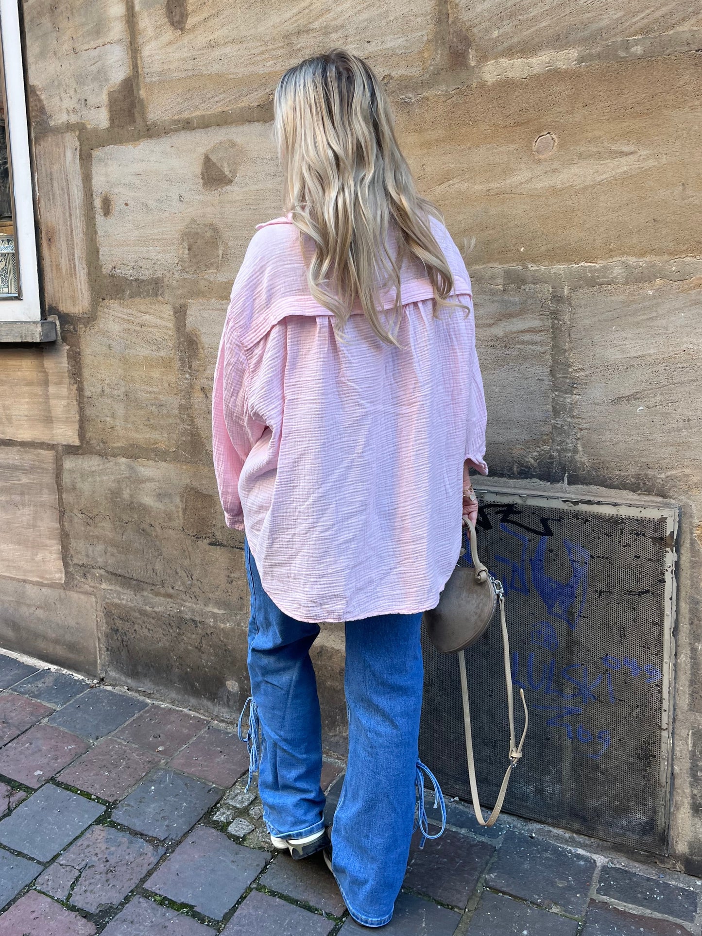 Musselinbluse Bubblegum