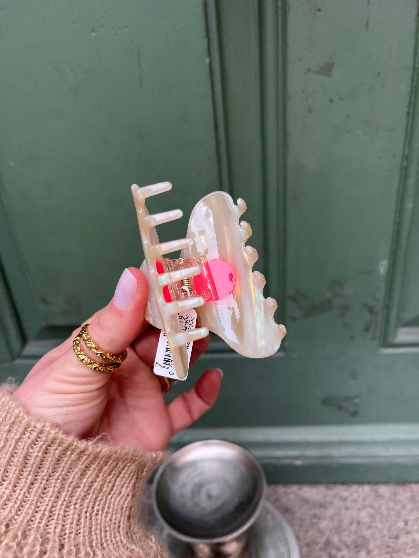 Haarklammer Pinky Smiley