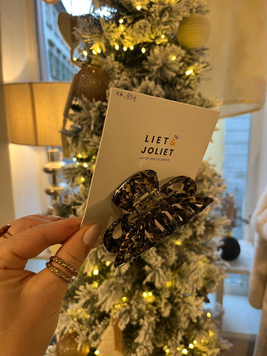 Haarklammer groß Coffee Swirl