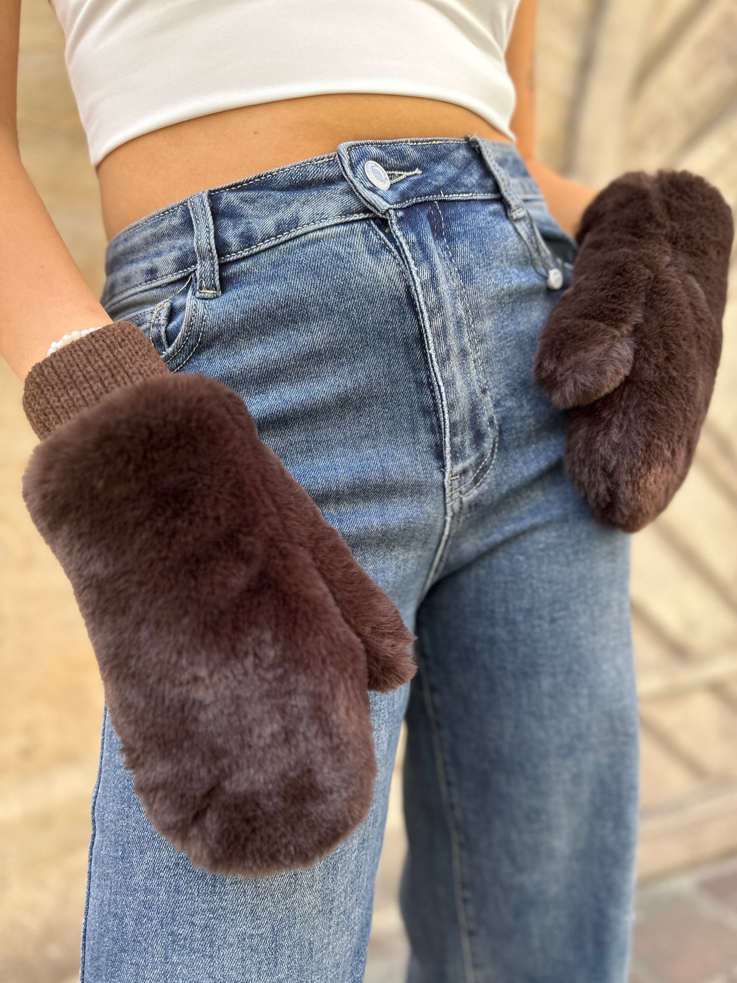 Plüsch Handschuhe